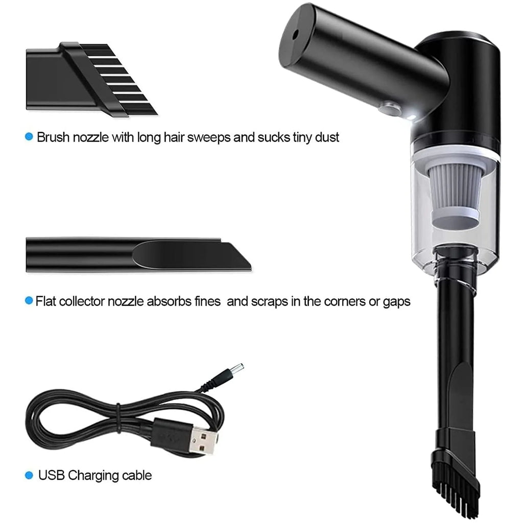 2-in-1 Cordless Handheld Vacuum Cleaner | Car & Home Dust Cleaner