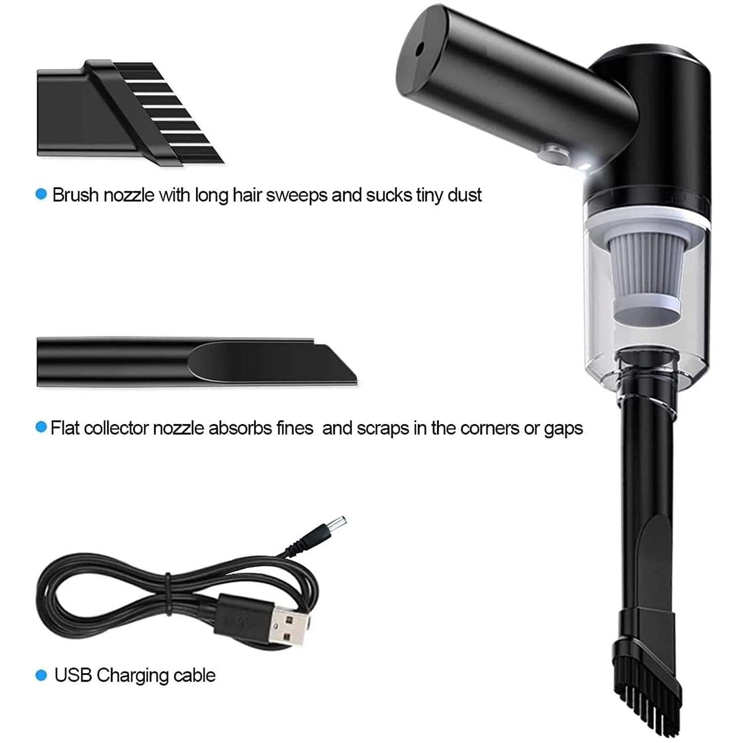 2-in-1 Cordless Handheld Vacuum Cleaner | Car & Home Dust Cleaner