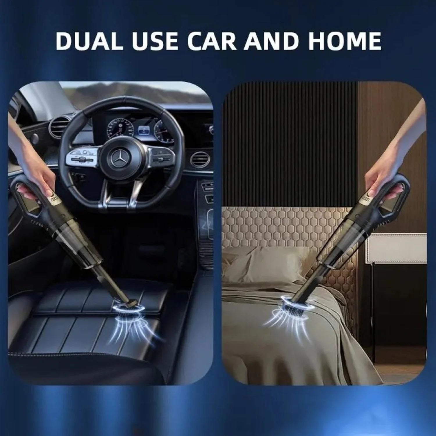Wireless Handheld Vacuum Cleaner | 2-in-1 Cordless Car & Home Cleaner