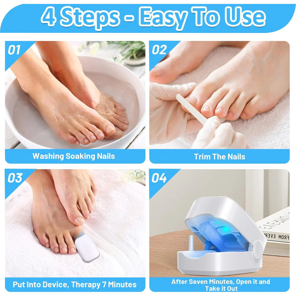 Rechargeable Nail Care Device | Portable LED Nail Care Tool for Hands & Feet