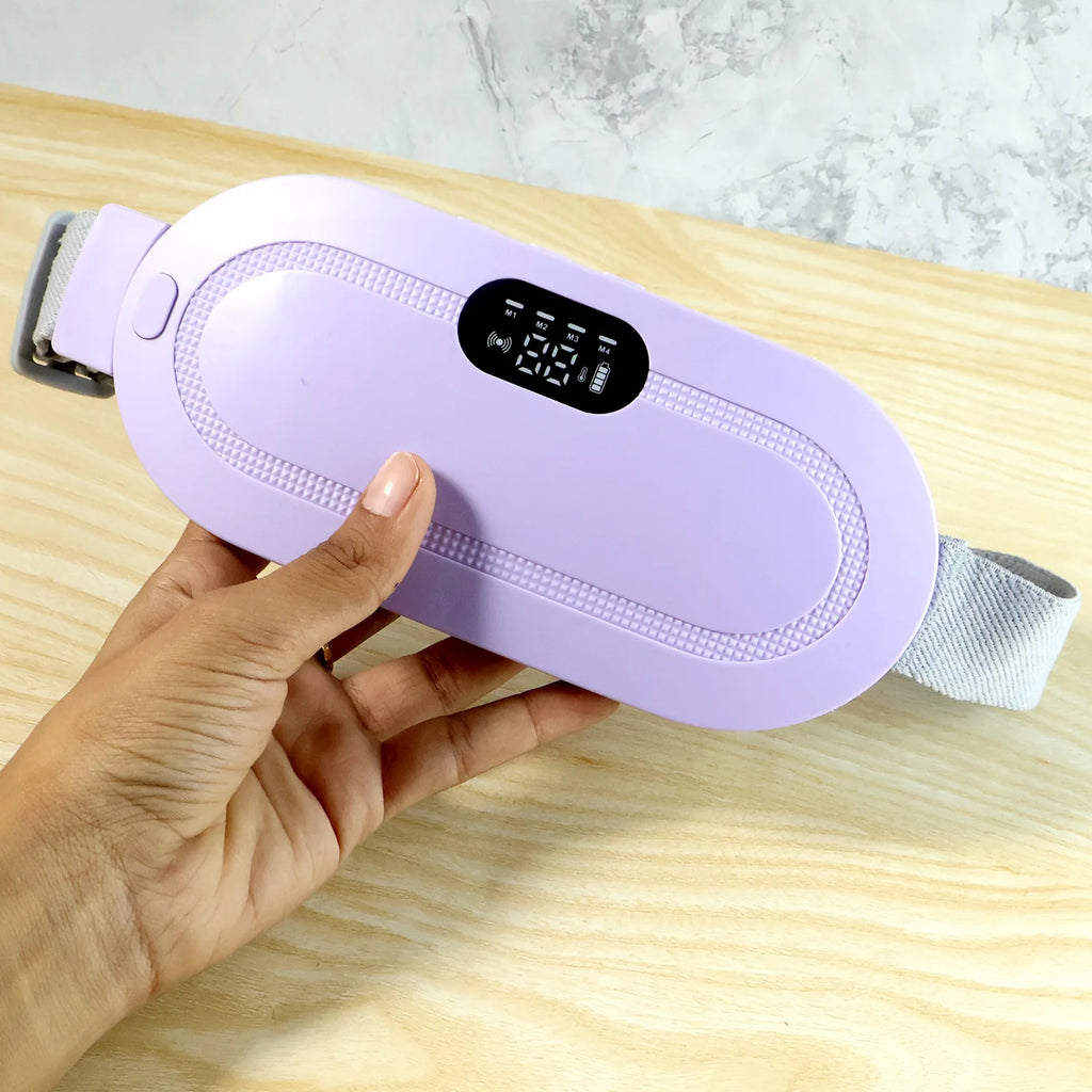 Rechargeable Heating & Vibration Waist Belt | Smart Menstrual Pain Relief Belt