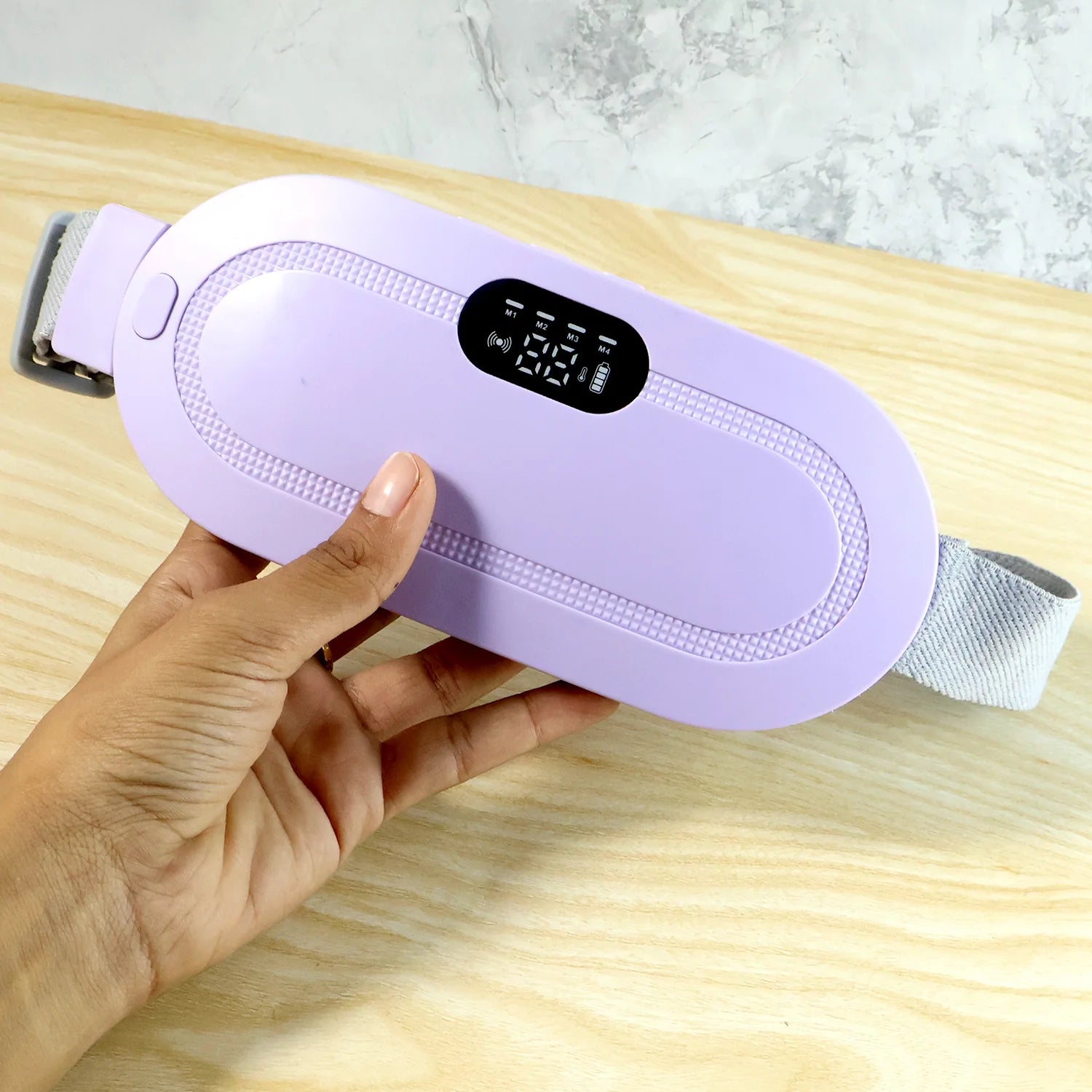 Rechargeable Heating & Vibration Waist Belt | Smart Menstrual Pain Relief Belt
