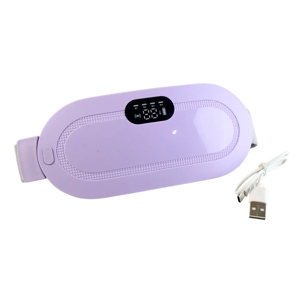 Rechargeable Heating & Vibration Waist Belt | Smart Menstrual Pain Relief Belt