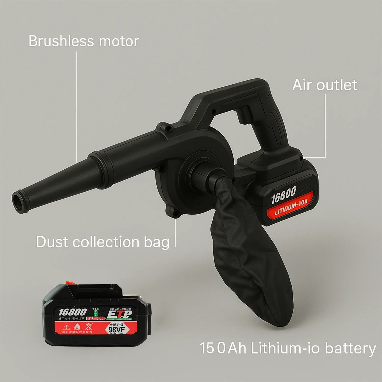 Multi-Purpose Air Blower & Vacuum Cleaner | 2-in-1 Cleaning Machine