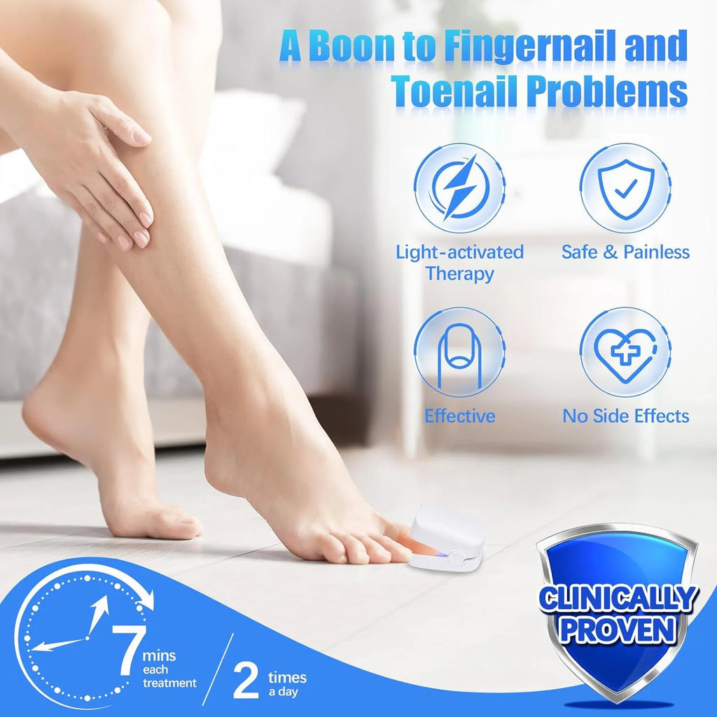 Rechargeable Nail Care Device | Portable LED Nail Care Tool for Hands & Feet