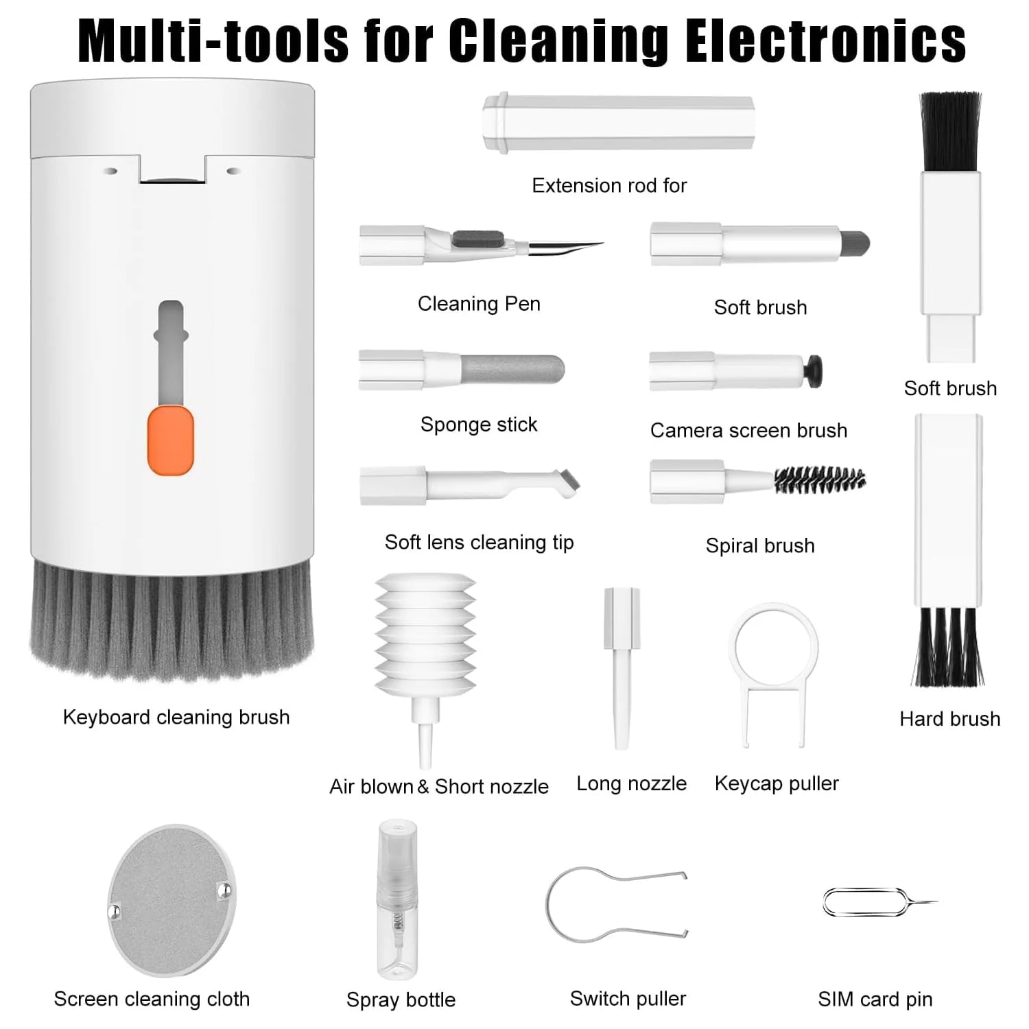 20-in-1 Electronics Cleaning Kit | Keyboard, Laptop & Phone Cleaner