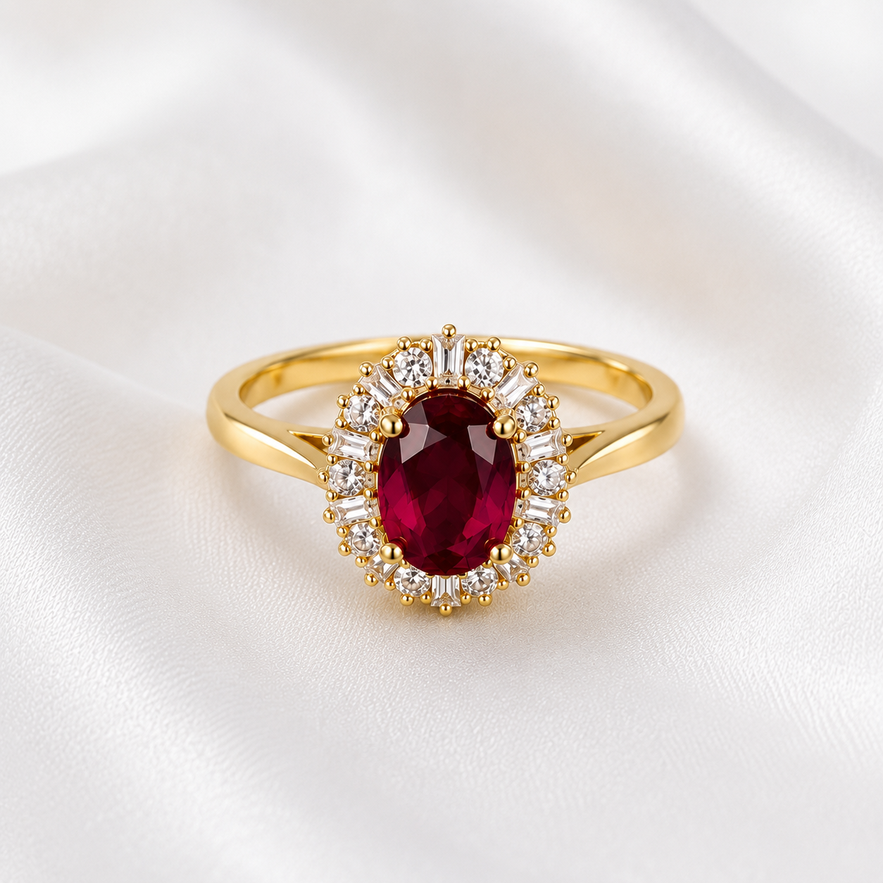 Ruby Royale Elegance Jewelry Set