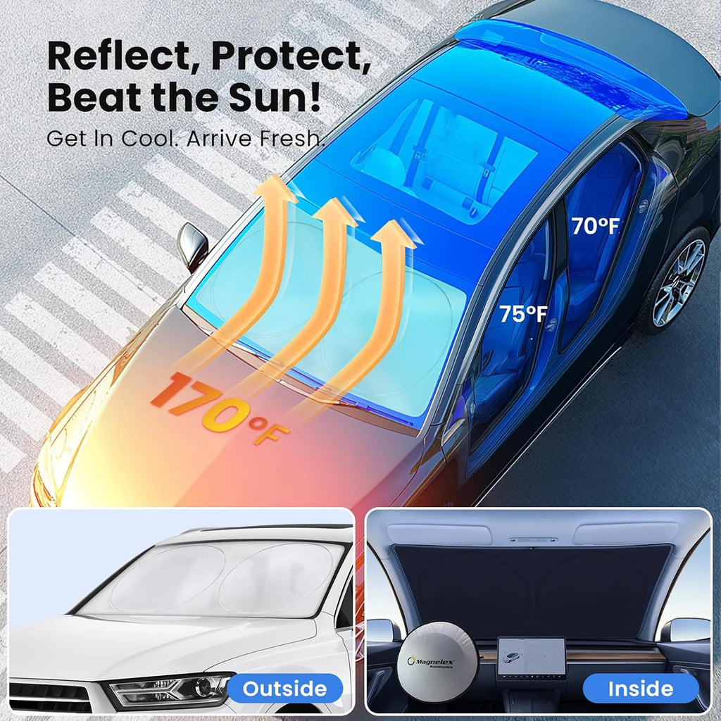 Car Windshield Sun Shade Umbrella | Foldable Heat Protection Cover