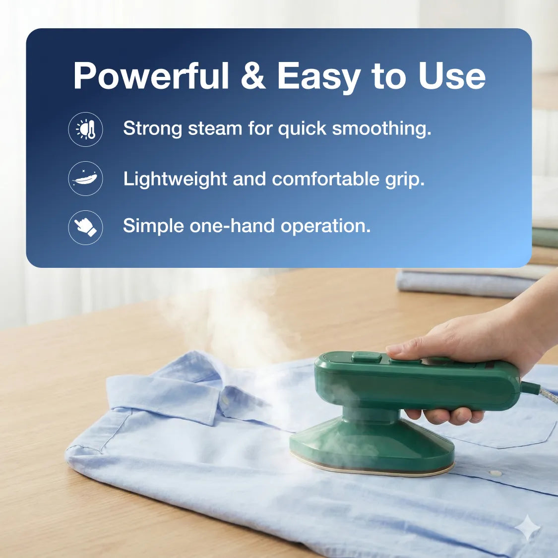 Mini Steam Iron | Portable Handheld Garment Steamer