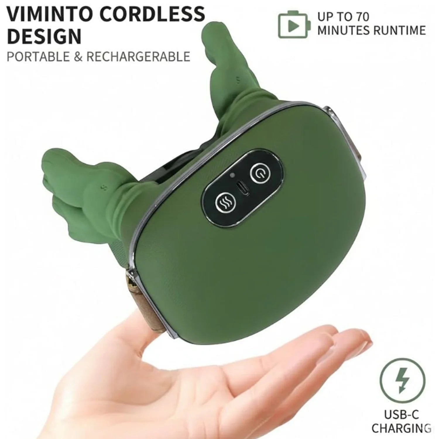 Rechargeable Neck & Shoulder Massager | Heating Kneading Massage Belt