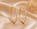 Aurora Crystal Hoop Earrings