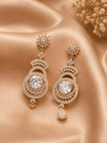 Zarelle Royal Halo Drop Earrings