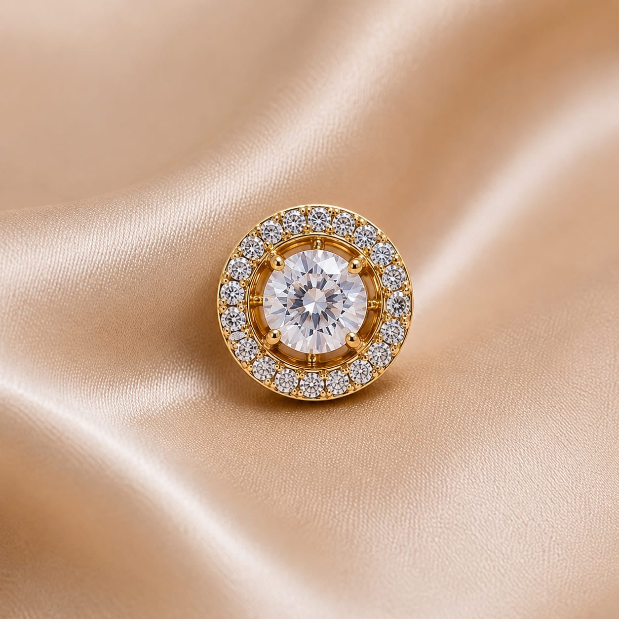 Celeste Halo Crystal Studs