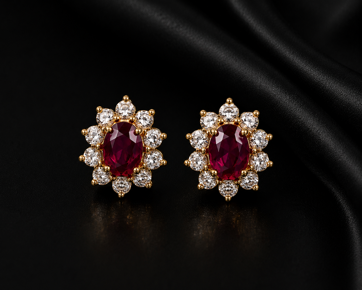 Ruby Royale Elegance Jewelry Set