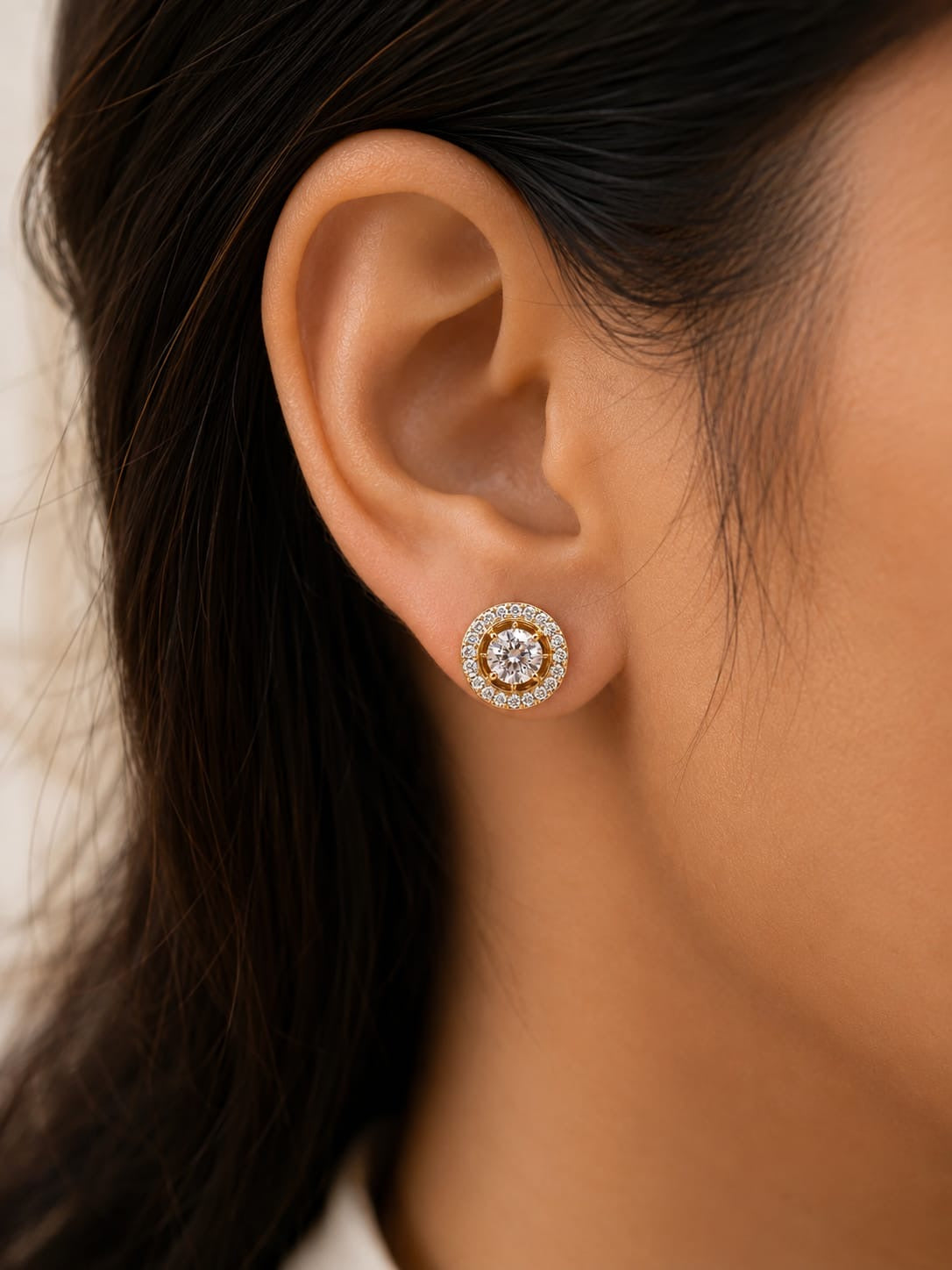 Celeste Halo Crystal Studs