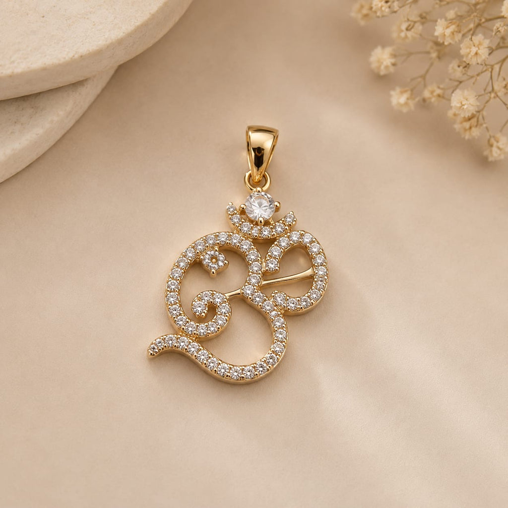 Divine Om Crystal Pendant