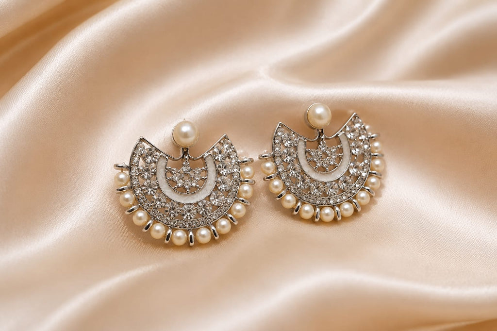 Pearl Crescent Heritage Earrings