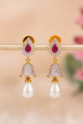 Ruby Élan Pearl Drop Earrings