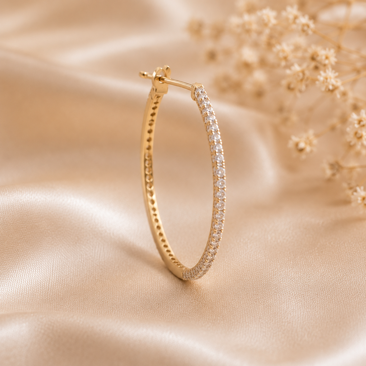 Aurora Crystal Hoop Earrings