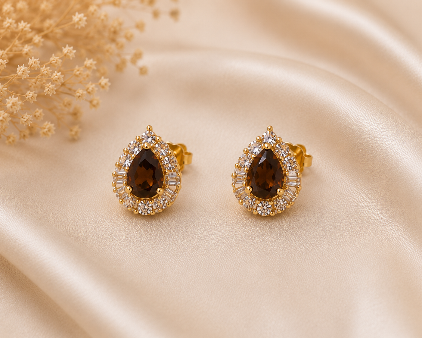 Elaris Amber Teardrop Set