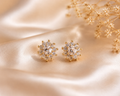 Celestia Bloom Crystal Stud Earrings