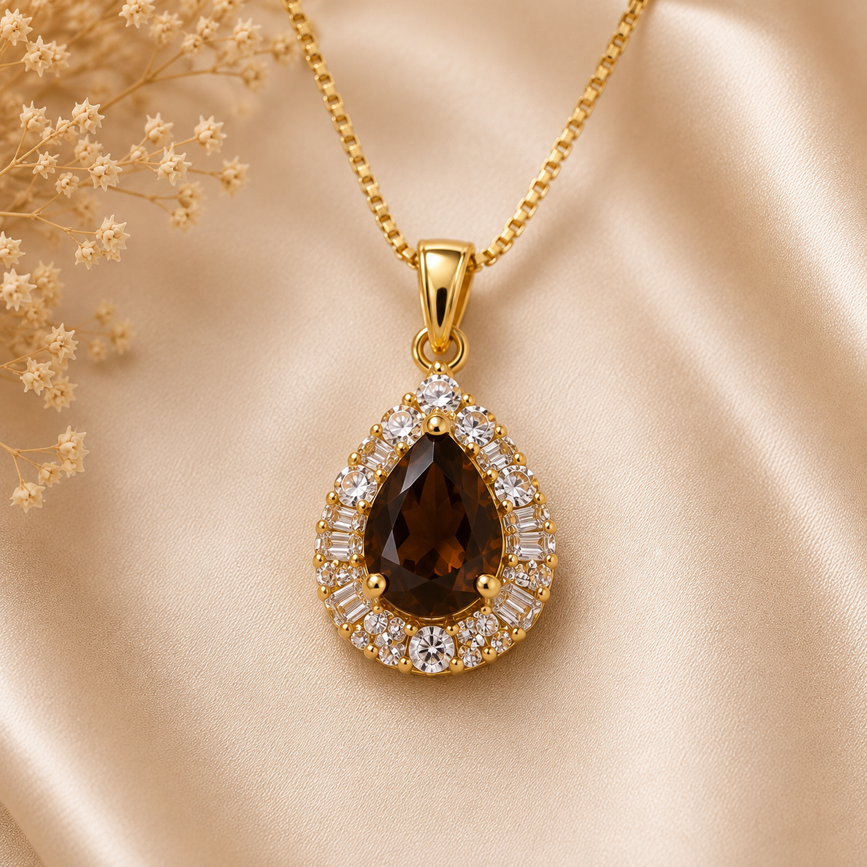 Elaris Amber Teardrop Set