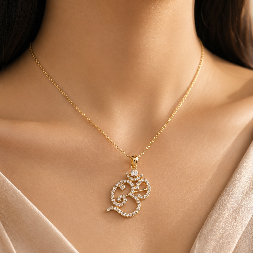 Divine Om Crystal Pendant