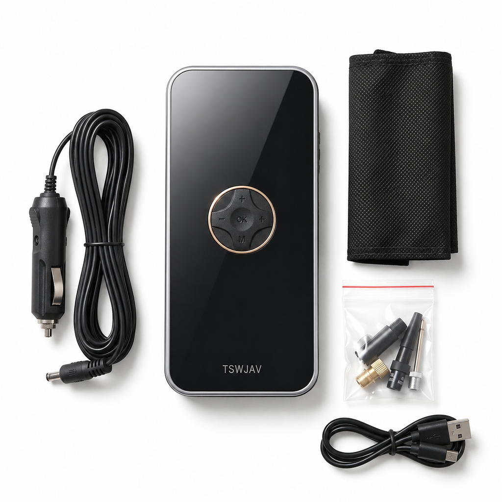 Portable Electric Tyre Air Pump | Wireless Digital Air Compressor