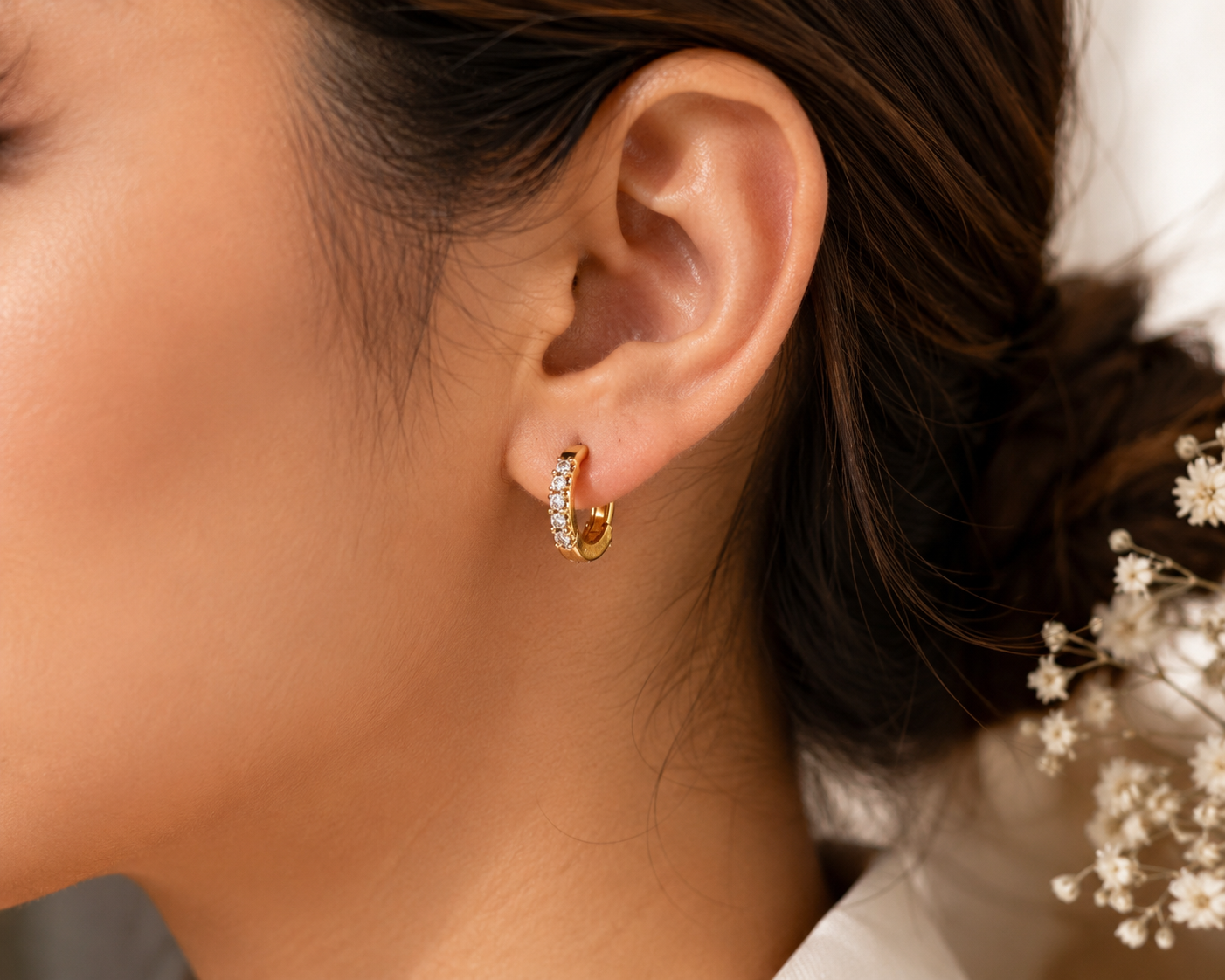 Aurora Spark Huggie Hoop Earrings