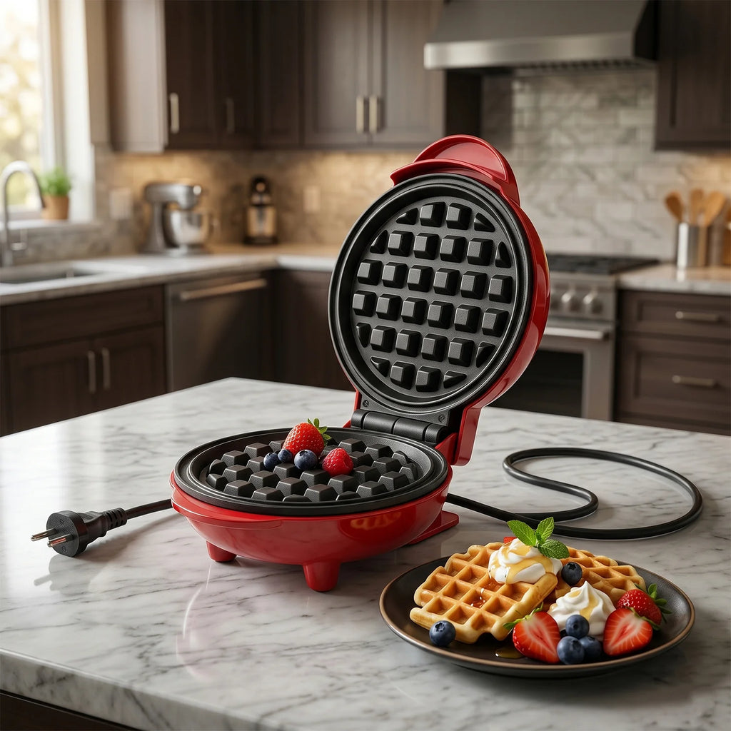 Mini Waffle Maker | Non-Stick Breakfast & Snack Maker