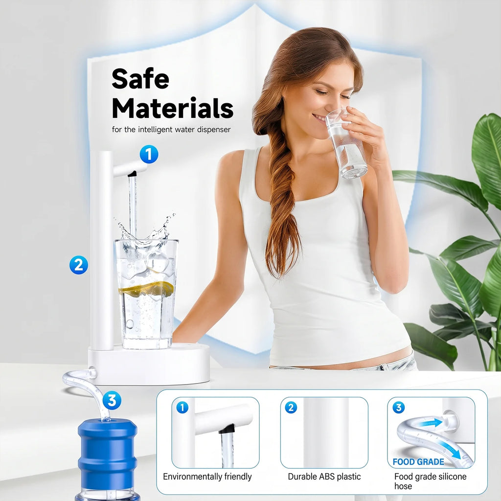 USB Rechargeable Desktop Water Dispenser | One-Touch Portable Water Pump