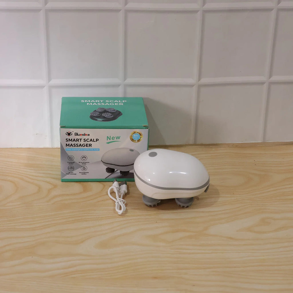 Electric Scalp & Body Massager | Rechargeable Handheld Massage Brush