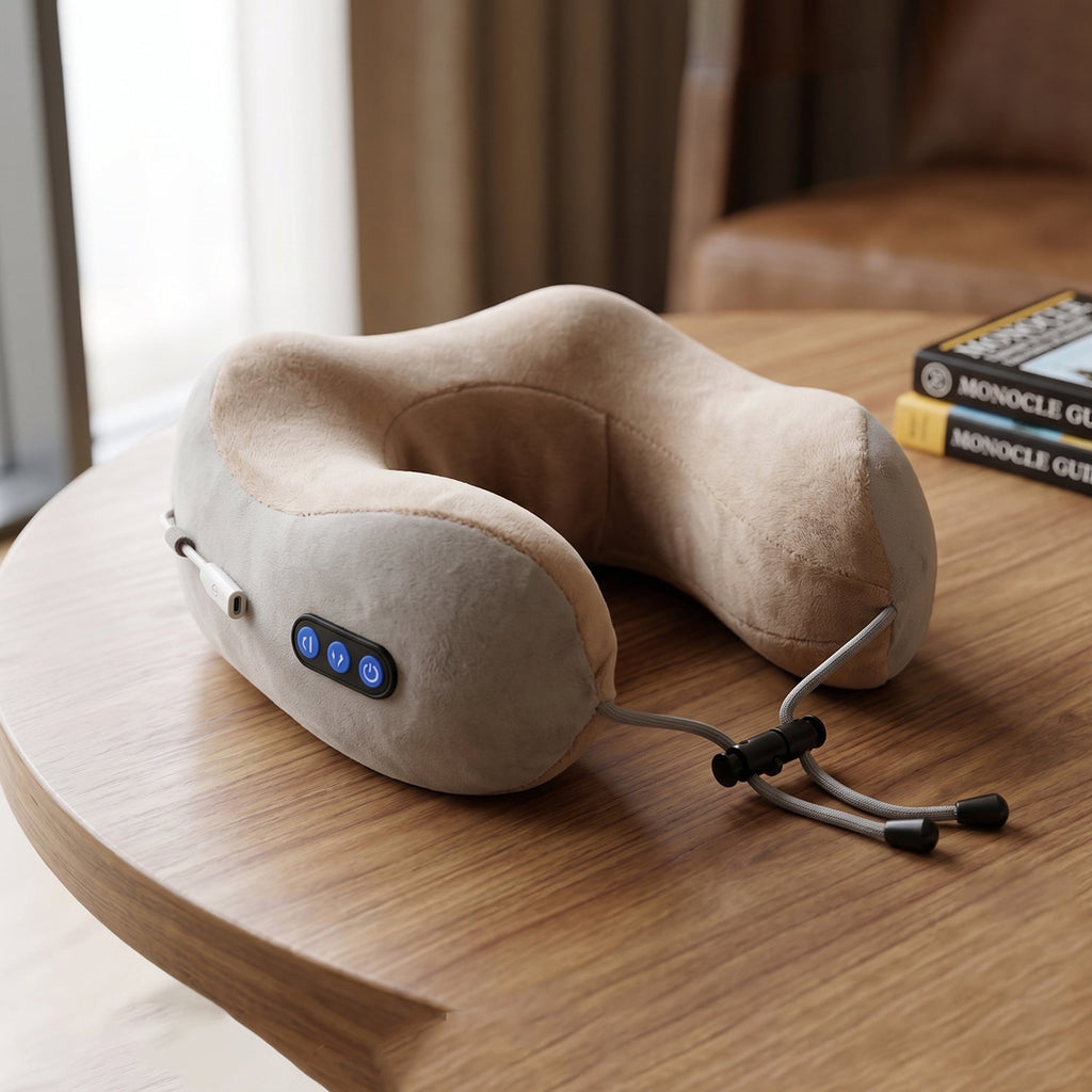 U-Shaped Electric Neck Massage Pillow | Rechargeable Neck & Shoulder Massager