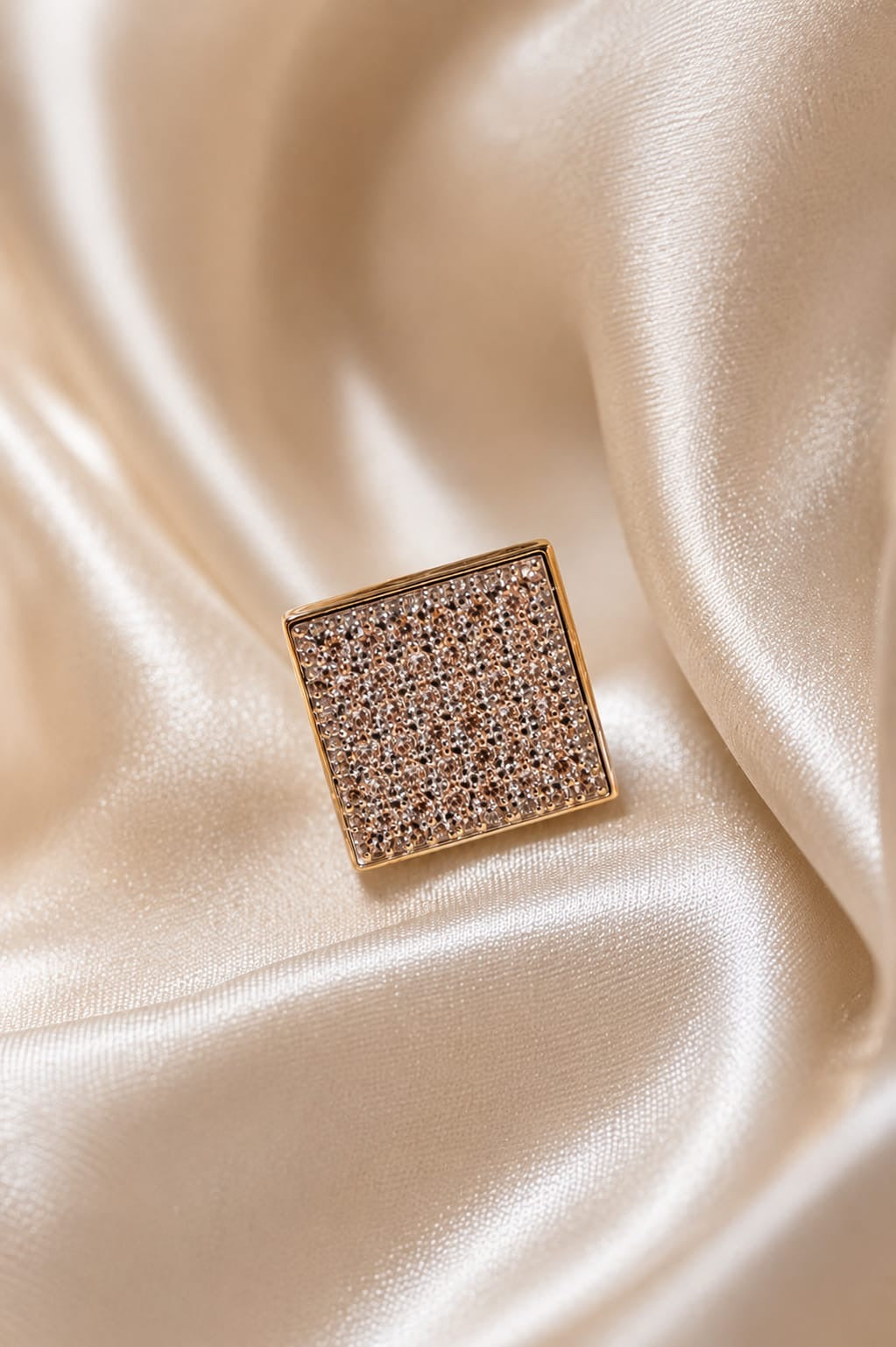 Aurelia Pavé Square Studs