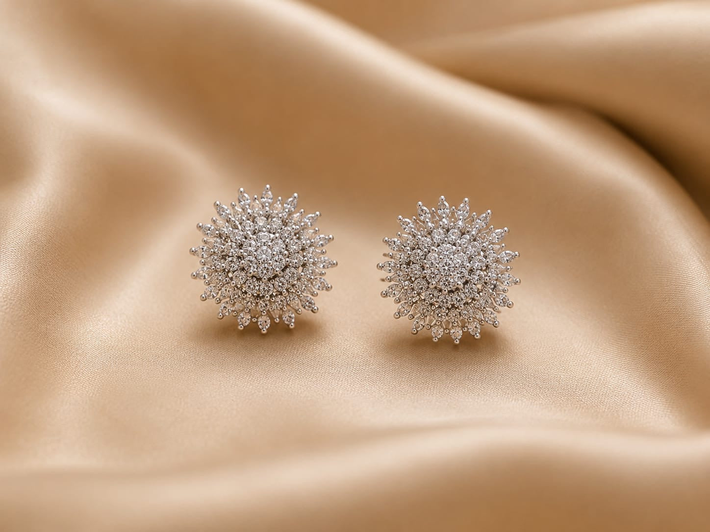 Aurelia Snowburst Stud Earrings