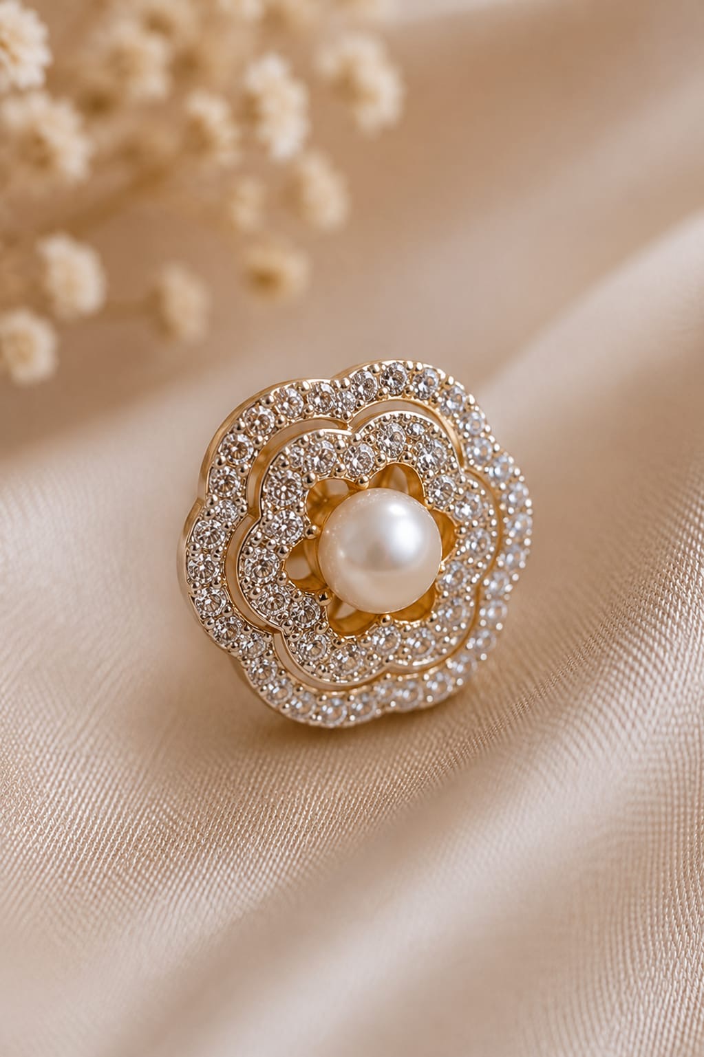 Pearl Blossom Luxe Stud Earrings
