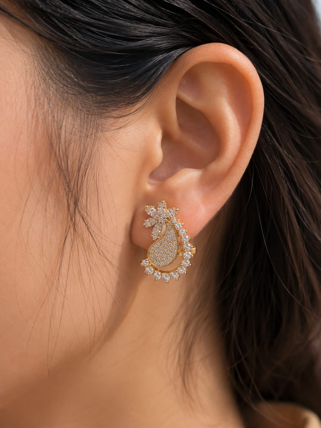 Royal Paisley Sparkle Earrings