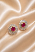 Roséa Crimson Halo Studs