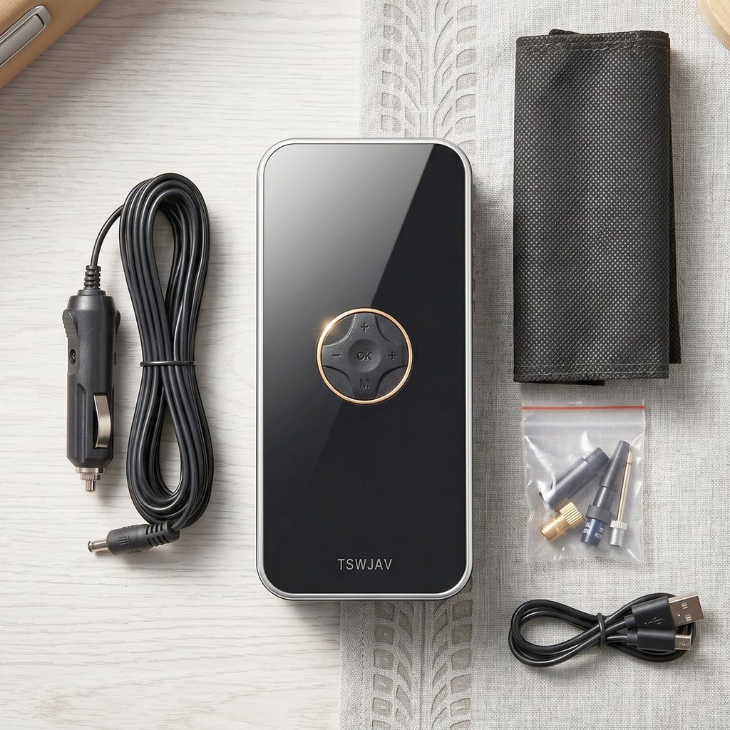 Portable Electric Tyre Air Pump | Wireless Digital Air Compressor